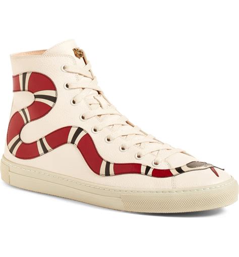 gucci high top black sneakers|gucci snake high top sneakers.